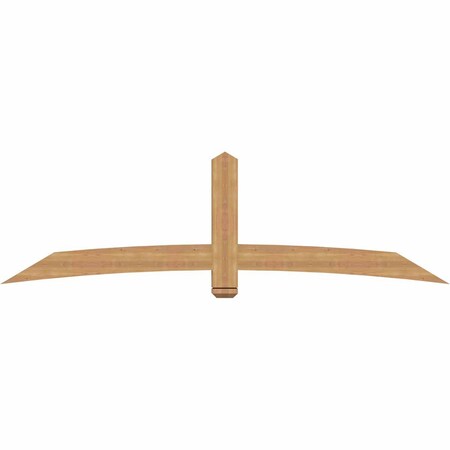 Ekena Millwork Bellingham Timber Gable Bracket, Western Red Cedar, 96"W x 28"H x 3 1/2"D x 5 1/2"F, 7/12 Pitch GBW096X28X0406BEL00SWR